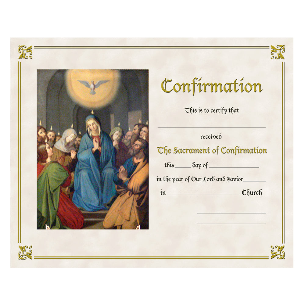 Confirmation Ii Catholic Confirmation Certificate