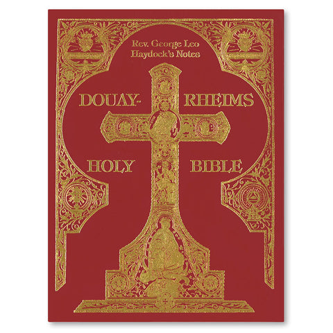 Douay-Rheims Haydock Bible: Burgundy