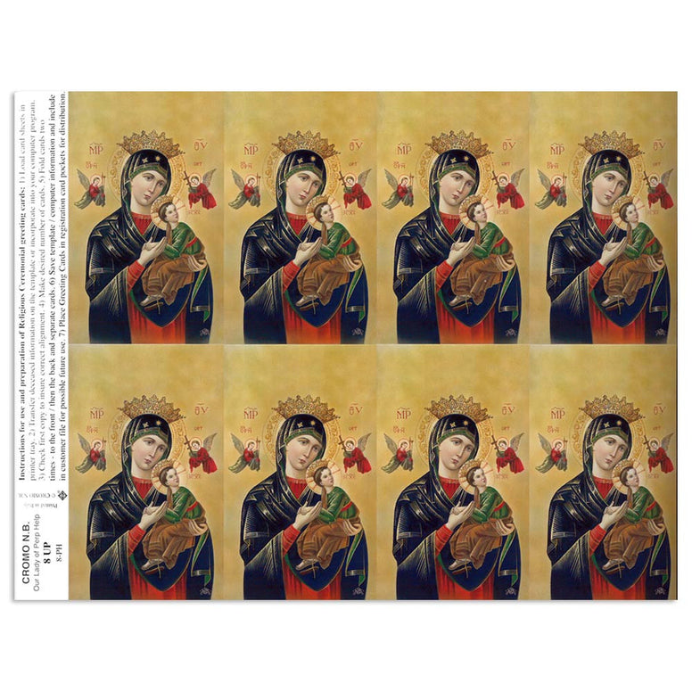 Mother of Perpetual Help Holy Cards