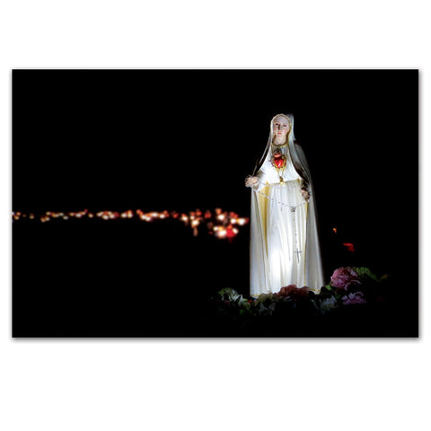Candlelight Fatima Procession at Mount St. Michael Postcard