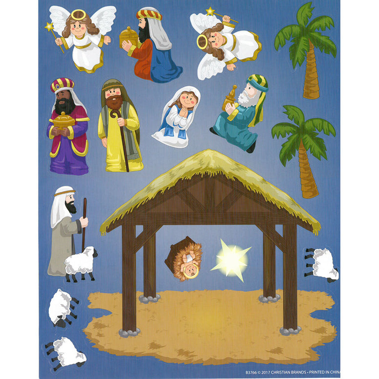 Make Your Own Nativity Sticker Sheet